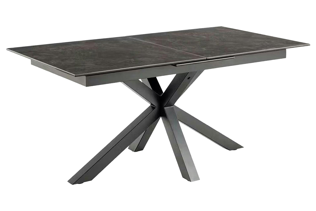 Harlie Rectangular Extending Dining Table | 168 - 210 cm | Black