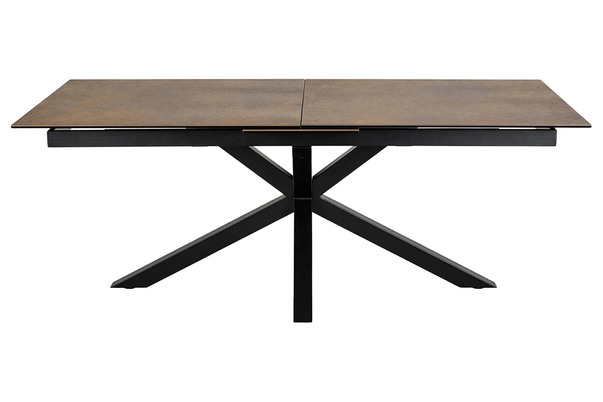 Harlie Rectangular Extending Dining Table | 168 -210 cm | Brown