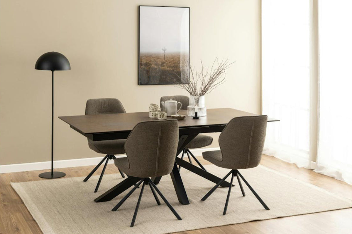 Harlie Rectangular Extending Dining Table | 240cm | Brown