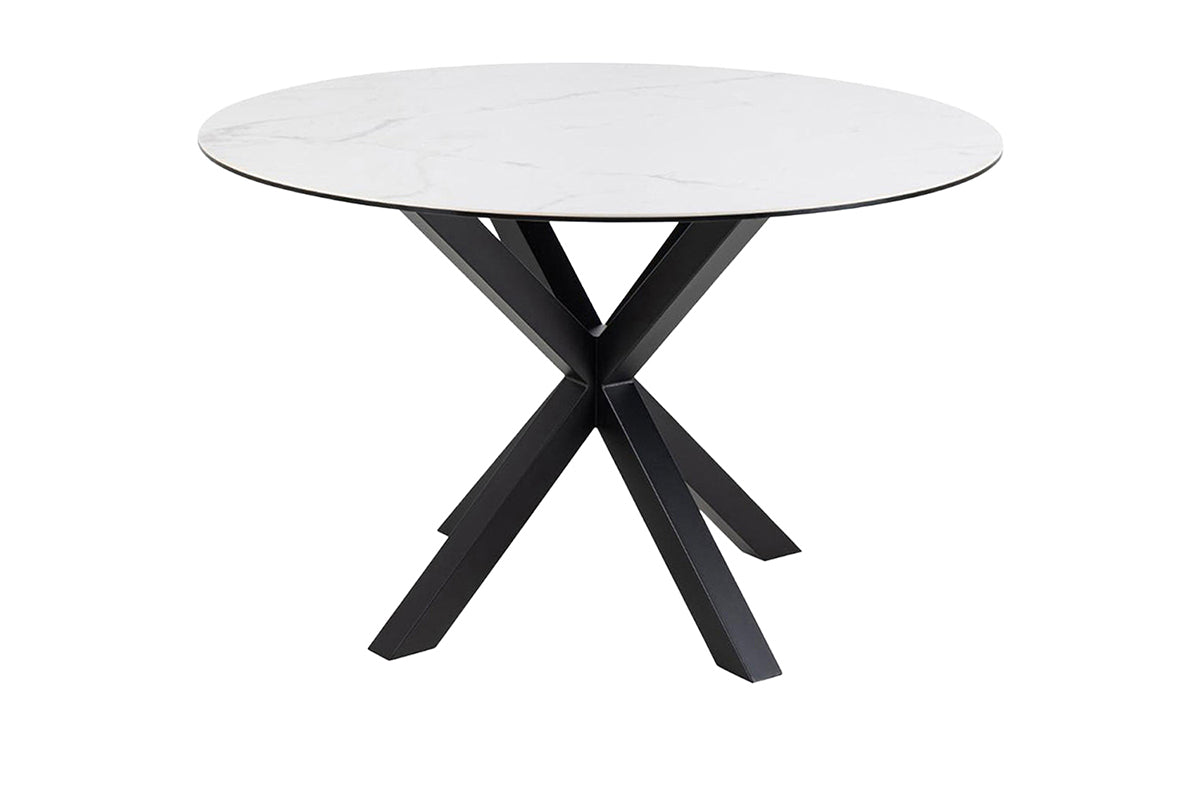 Harlie Round Dining Table | 119cm | White