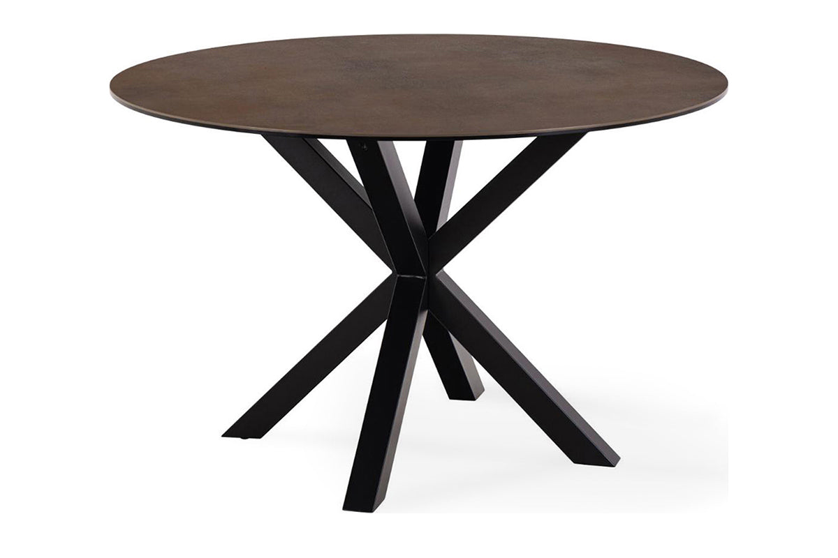 Harlie Round Dining Table | 119cm | Brown