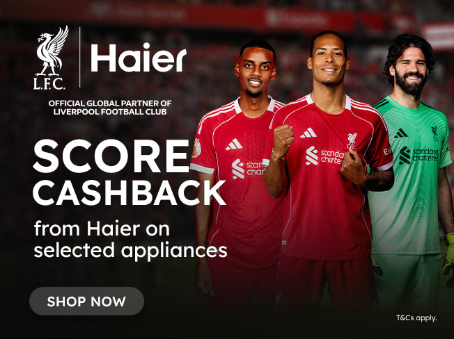 Score Cashback from Haier on selected kitchen appliances.