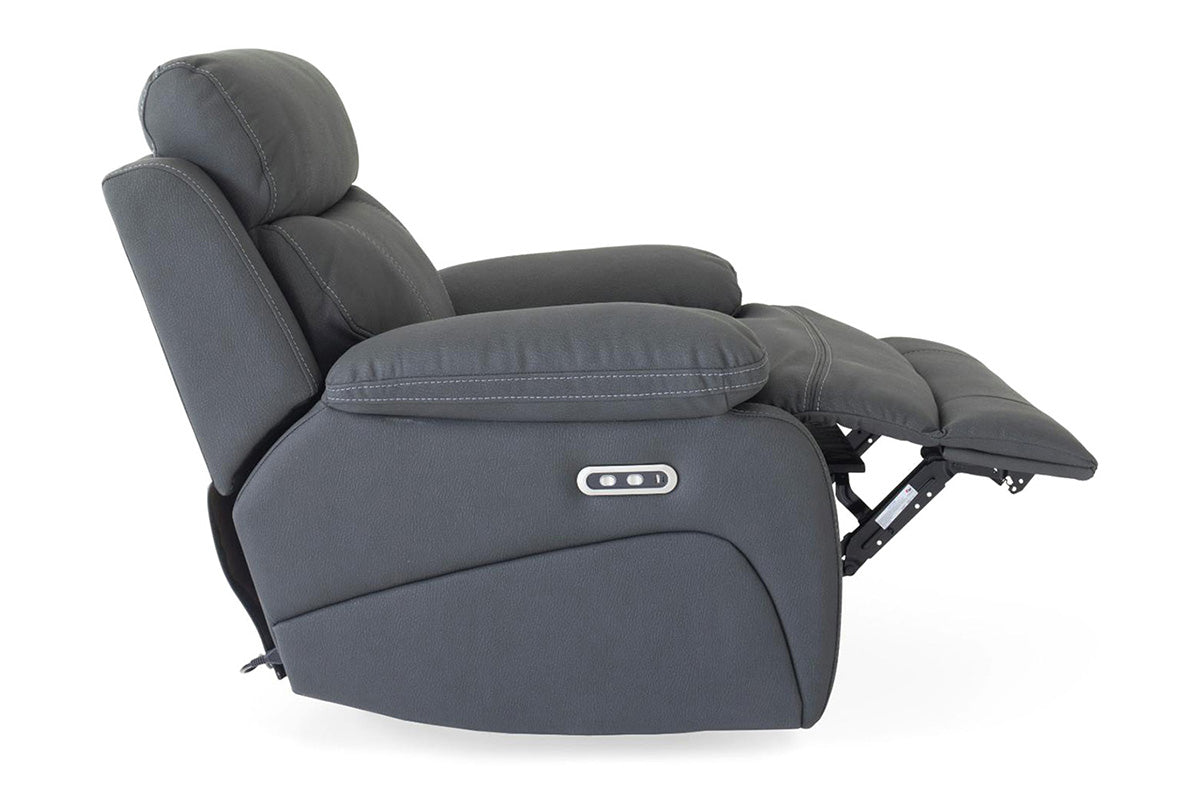 Hardy Armchair | USB | Power Recliner | Fabric | Grey