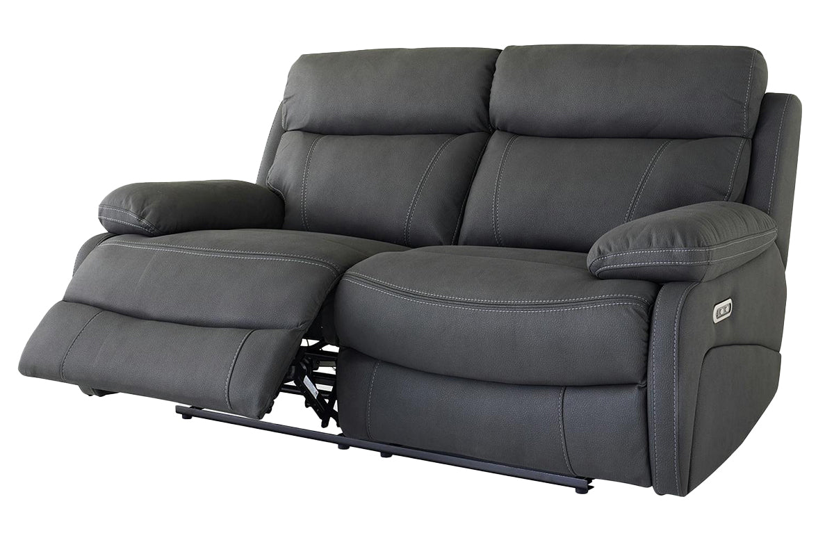 Hardy 2 Seater | USB | Power Recliner | Grey