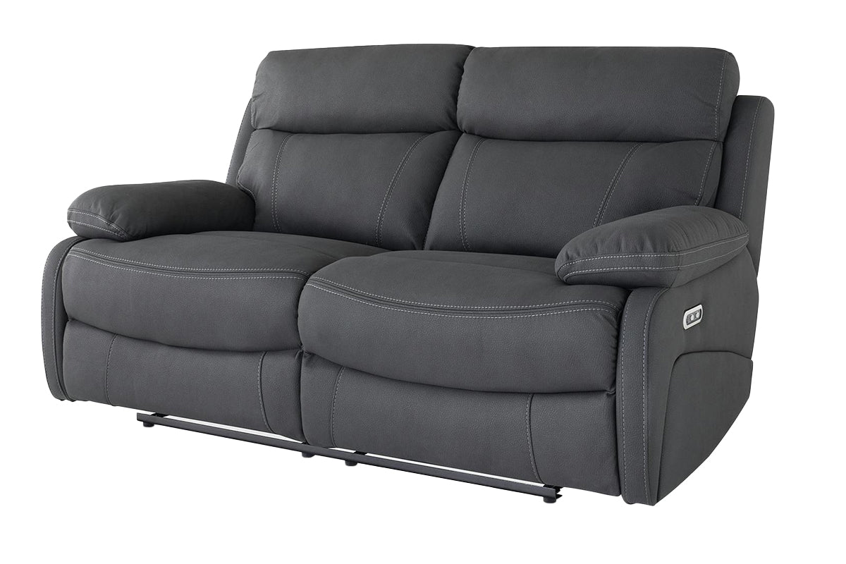 Hardy 2 Seater | USB | Power Recliner | Grey