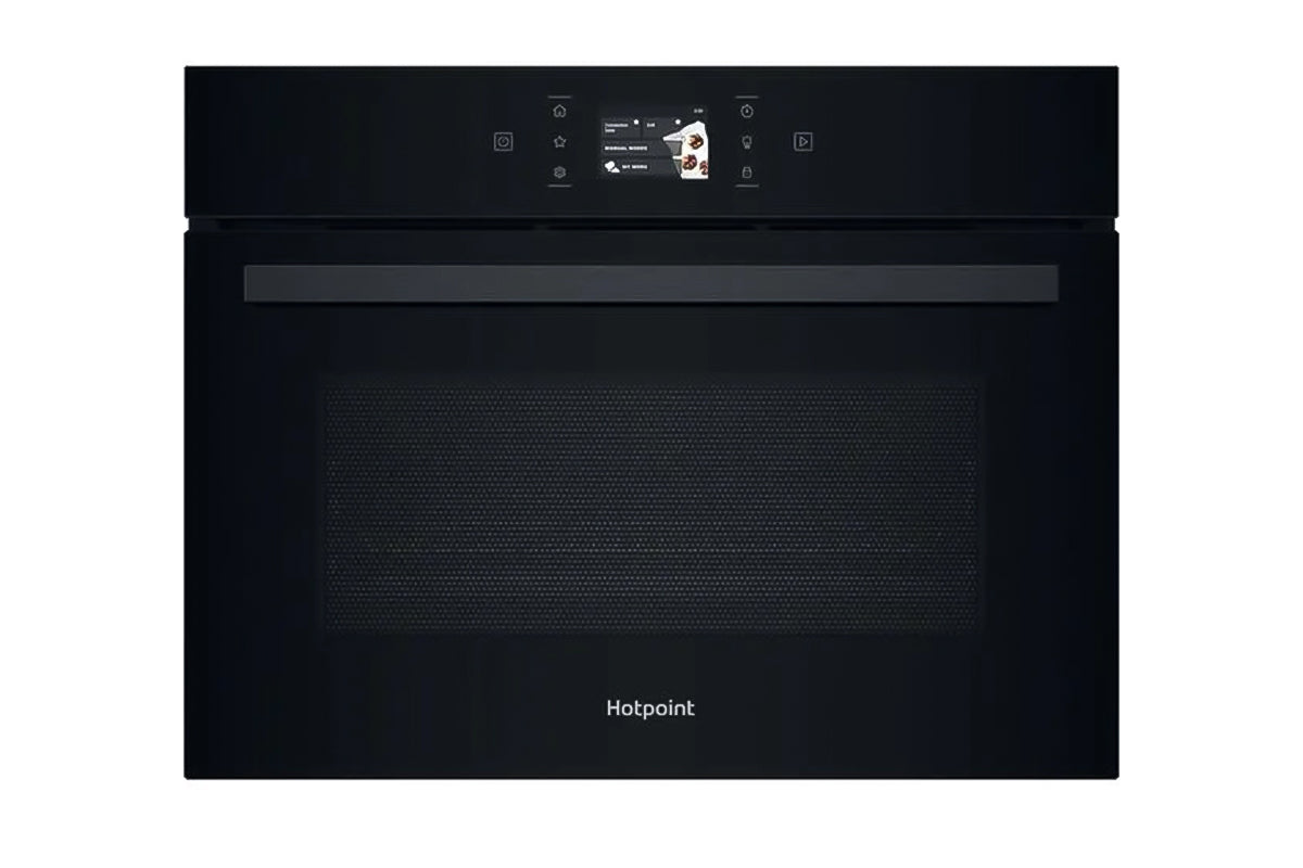 Hotpoint Class 8 Built-in Compact Oven with Microwave | HCW9OWPHTSBUK | Black