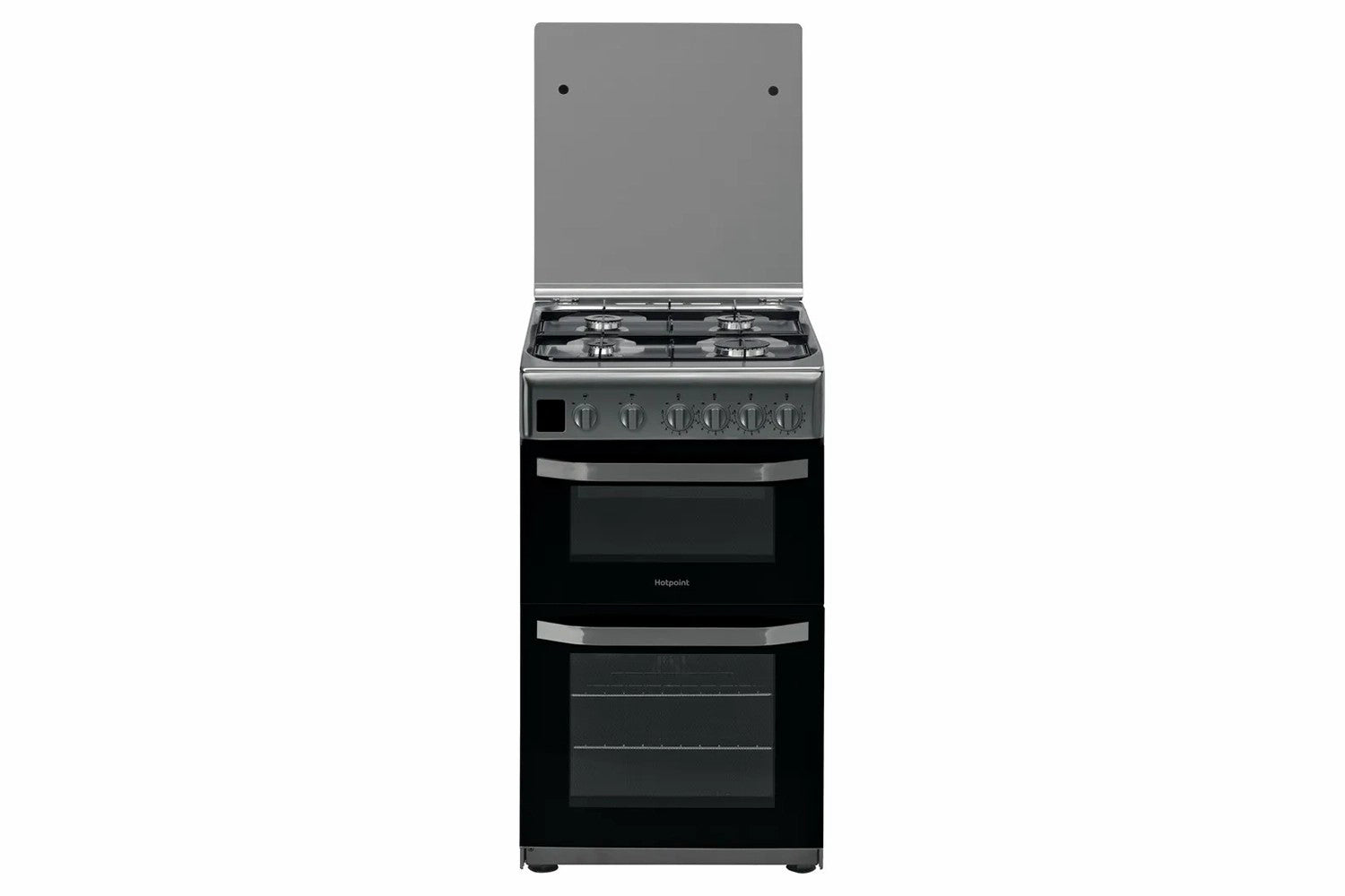 Hotpoint 50cm Freestanding Double Stoves and Range Cooker | HD5G00CCX/UK | Stainless Steel