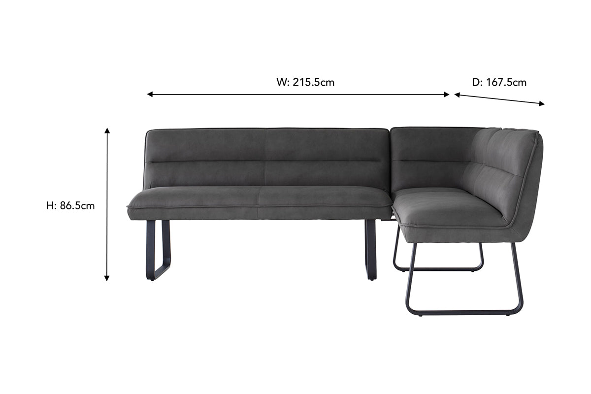Bas Corner Bench | Grey