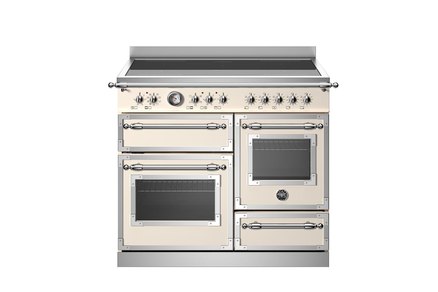 Bertazzoni 100cm Heritage Series Freestanding Electric Range Cooker | HER105I3EAVT | Avorio