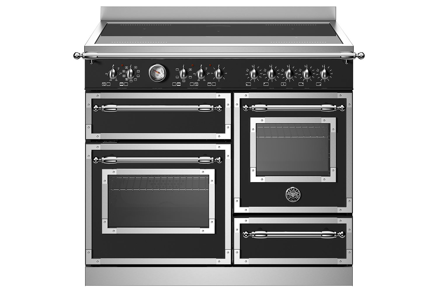 Bertazzoni 100cm Heritage Series Freestanding Electric Range Cooker | HER105I3ENET | Nero Matt