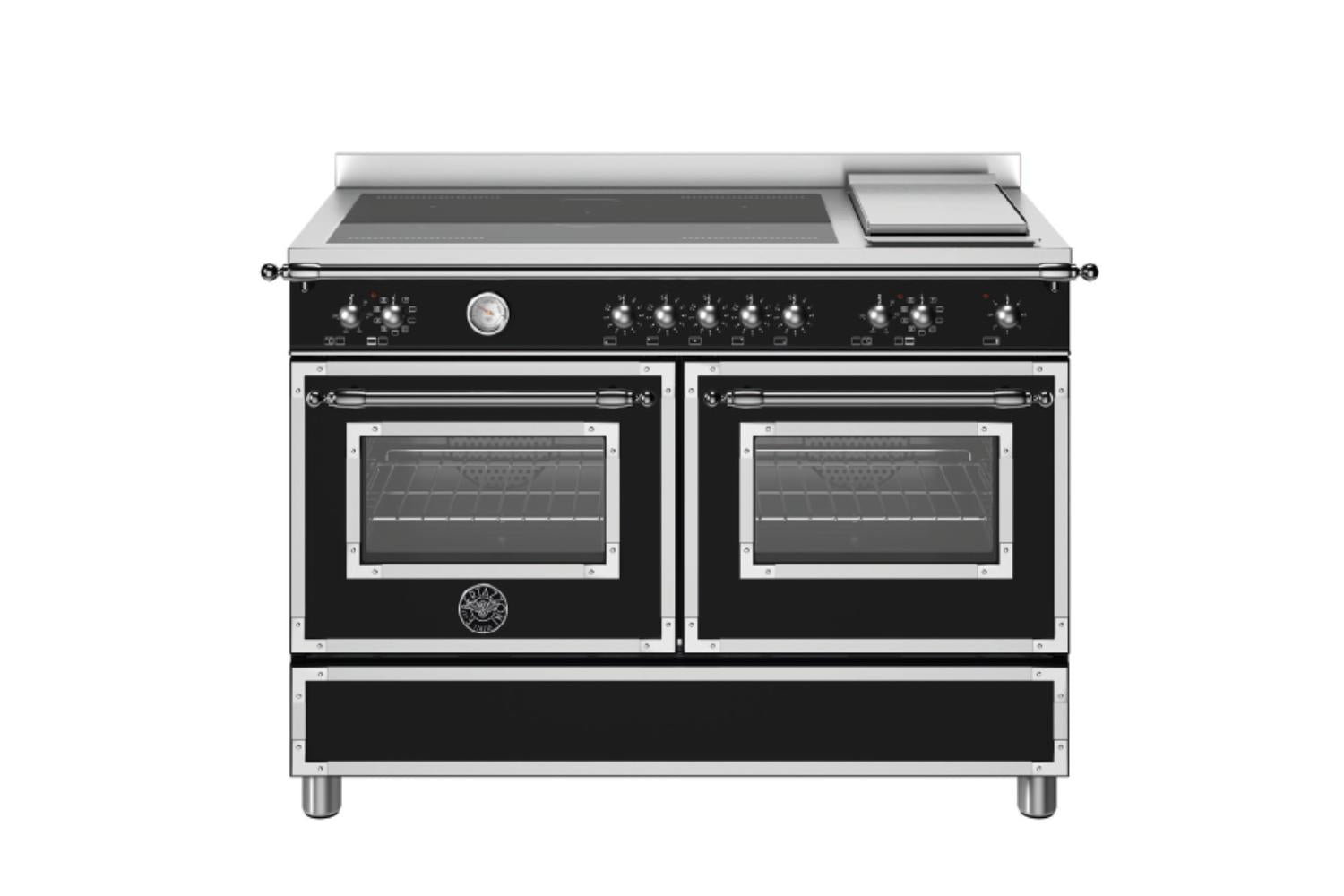 Bertazzoni 120cm Heritage Series Freestanding Electric Range Cooker | HER125I2ENET | Black Matt