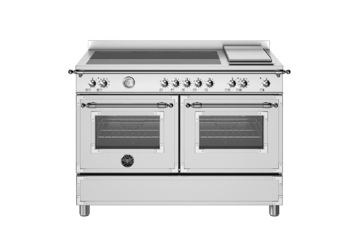 Bertazzoni 120cm Heritage Series Freestanding Electric Range Cooker | HER125I2EXT | Stainless Steel