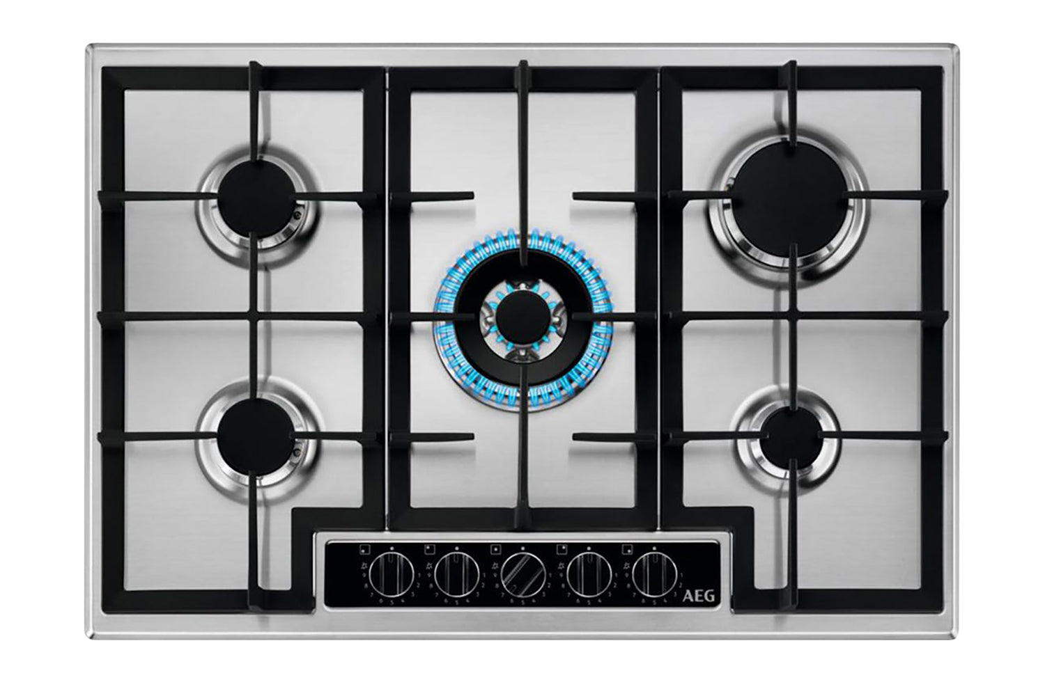 AEG 75cm 6000 Built-in Slim Line Gas Hob | HGB75420YM