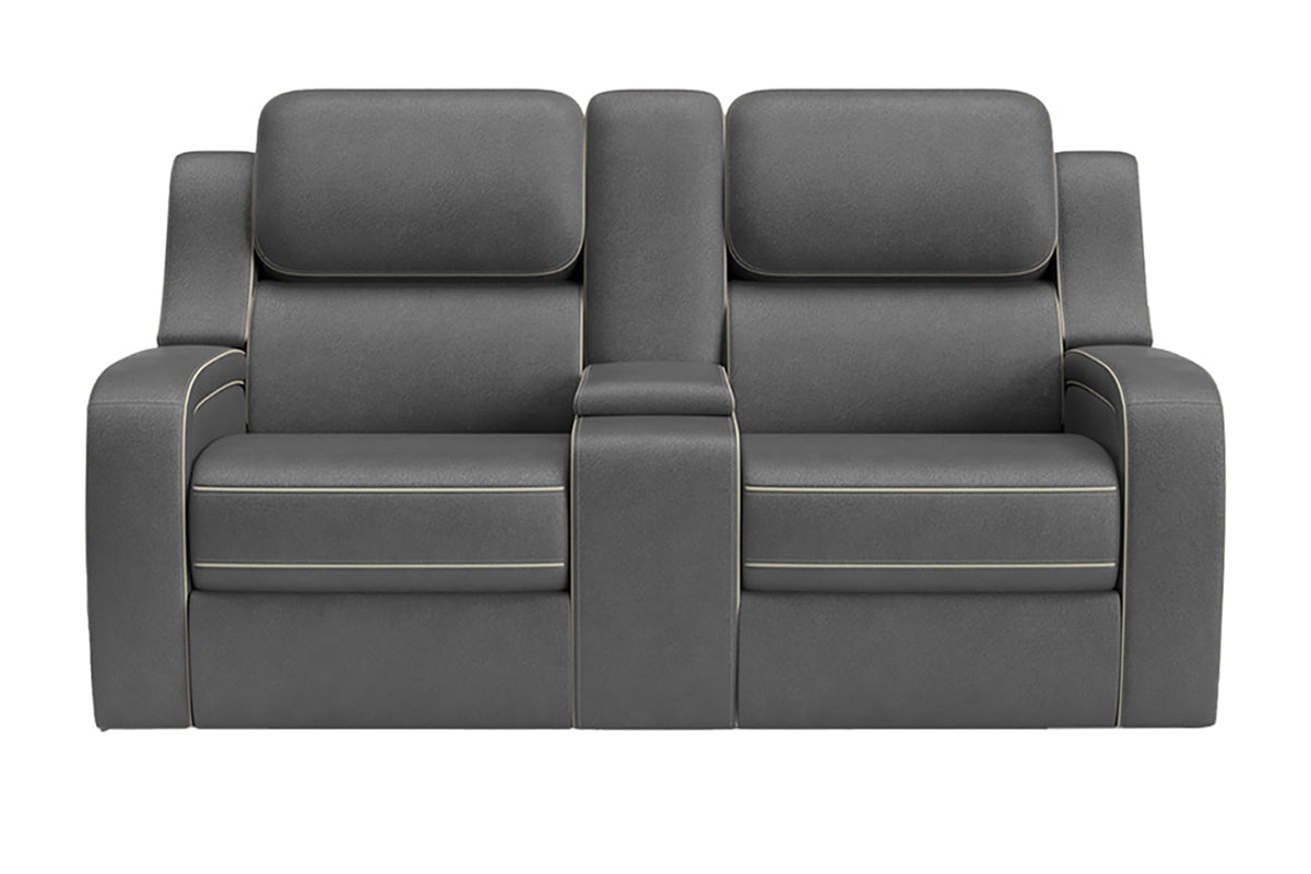 Shobi 2 Seater Sofa | Power Recliner | Console | Heated & Massage Seat | Fabric