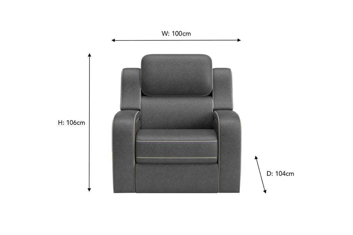 Shobi Armchair | Power Recliner | Heated & Massage Seat | Fabric