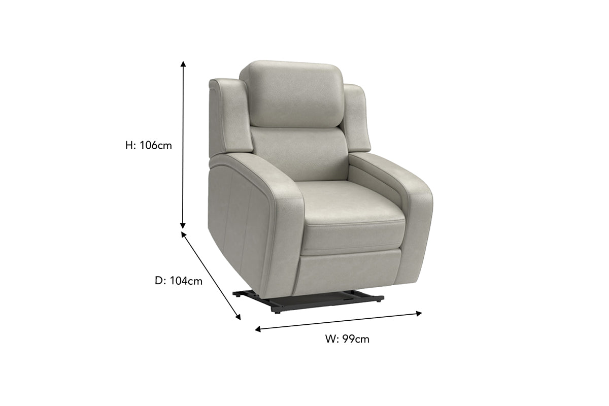 Shobi Armchair | Power Recliner | Tilt and Lift | Heated & Massage Seat | Leather