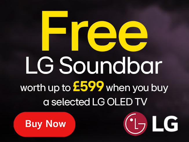 FREE LG Soundbar when you buy a selected LG OLED TV.