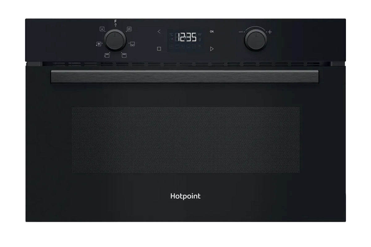 Hotpoint 1000W Class 2 Built-in Microwave with Grill | HPD254CRBUK | Black