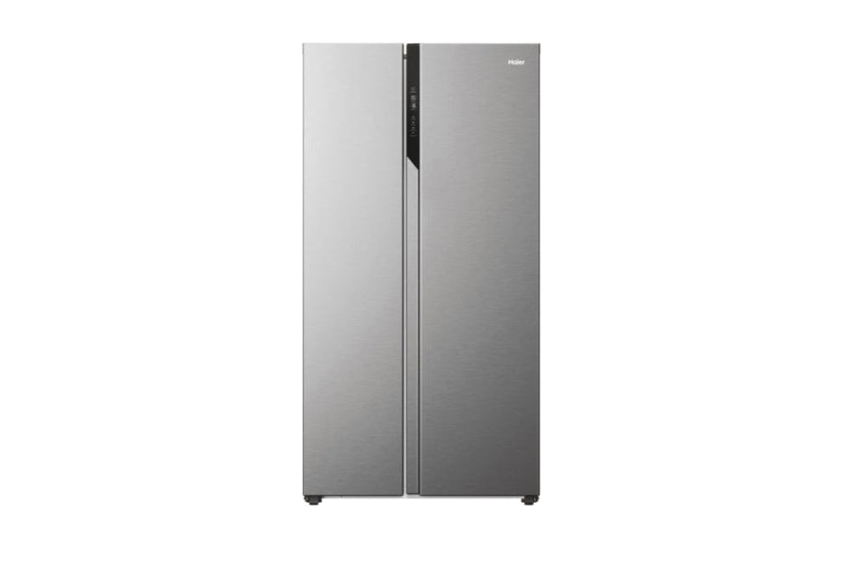 Haier SBS 90 Series 3 Freestanding American Fridge Freezer | HSR5918DNMP | Platinum Inox