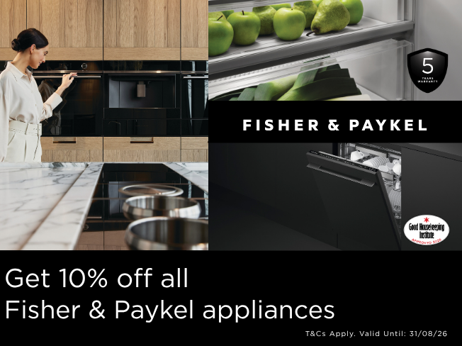 10% off Fisher & Paykel with voucher code.
