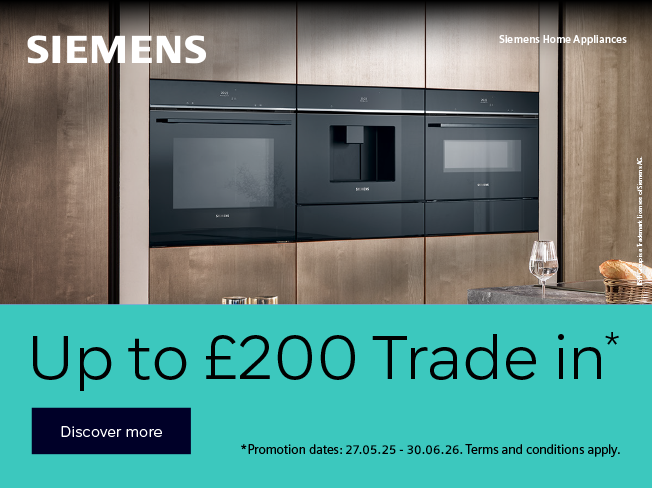 Save up to £200 when you buy selected Siemens appliances and recycle your old device.