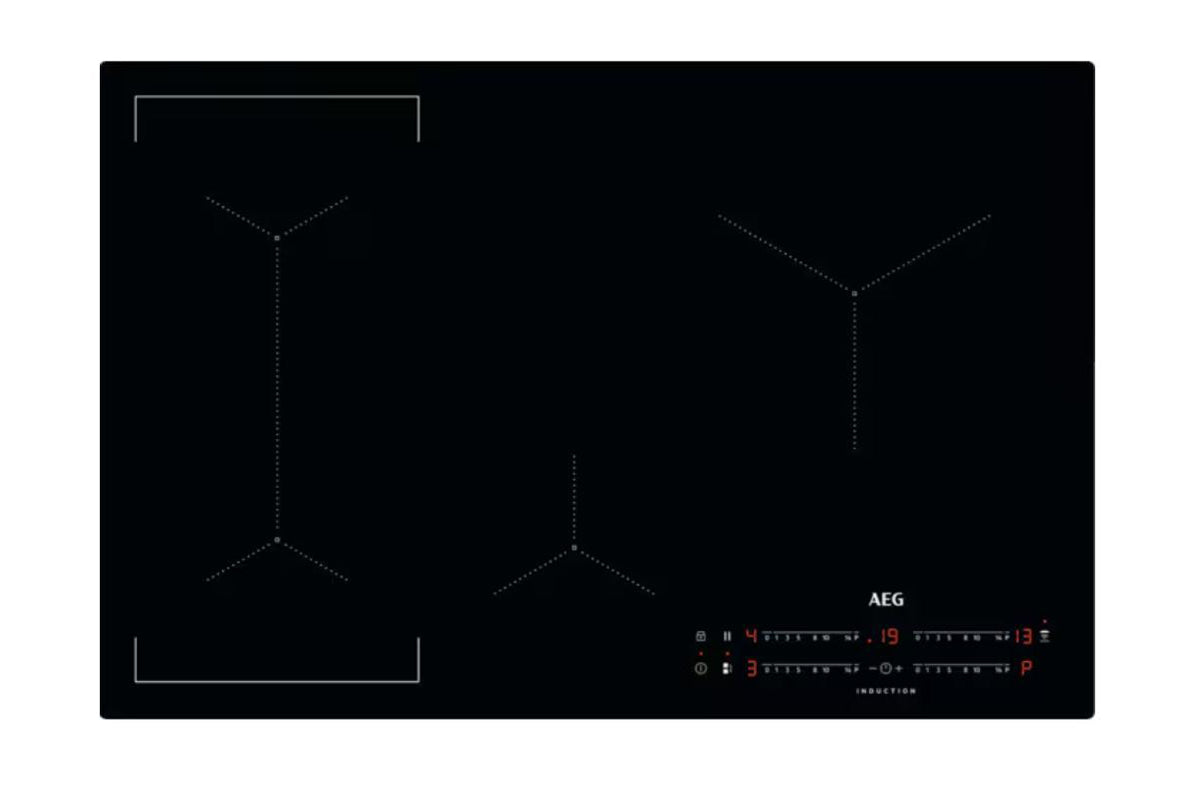 AEG 6000 Series 80cm 4 Zones Induction Hob | IKX84443CB | Black