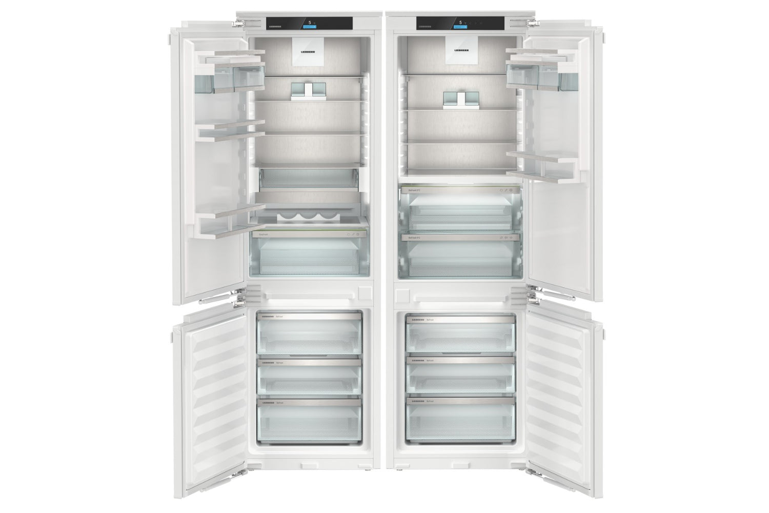 Liebherr Prime Series Built-in American Fridge Freezer | Side by Side | IXCC5155 | White
