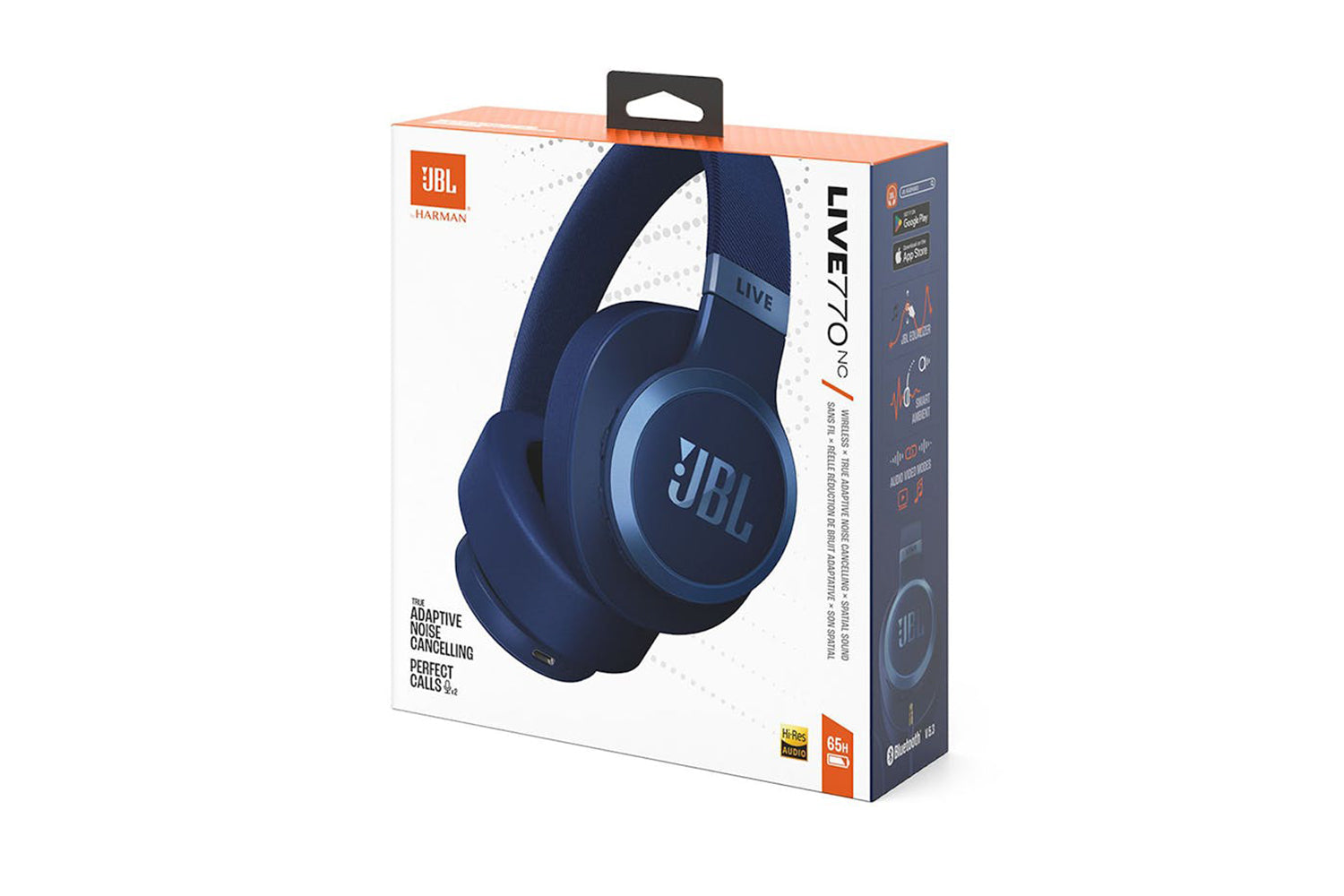 JBL Live 770NC Over-Ear Wireless Noise Cancelling Headphone | Blue