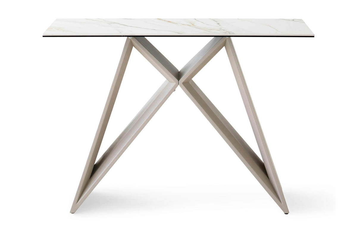 Milano Console Table | White/Beige