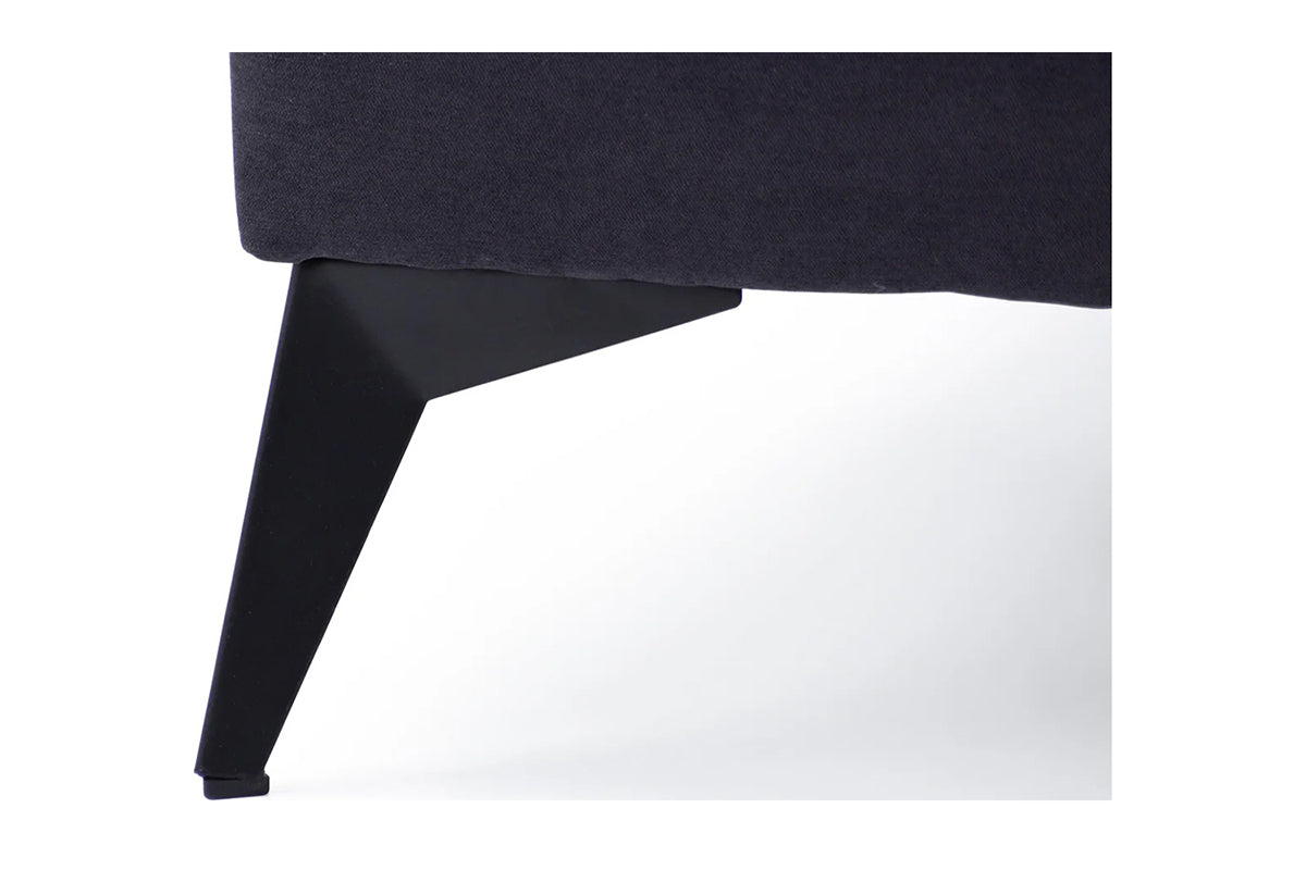 Jude Footstool | Fabric| Black