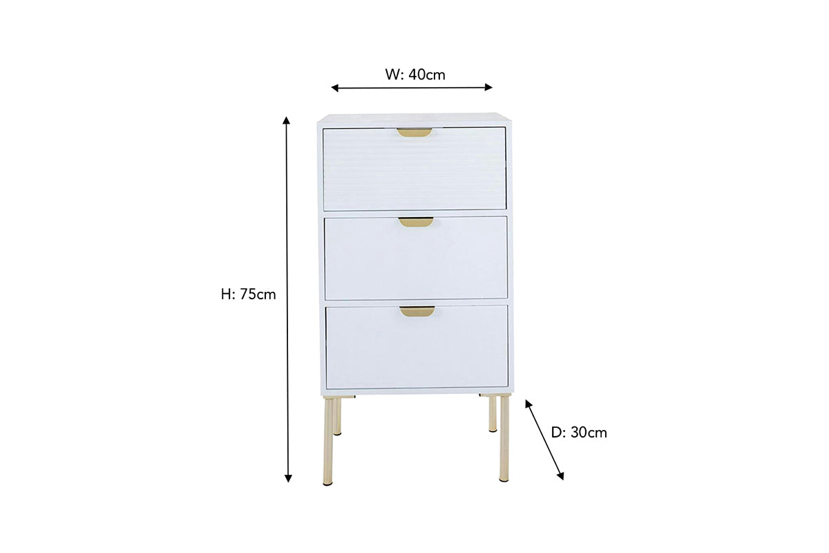 Frankie Bedside Table | Large | Colour Options