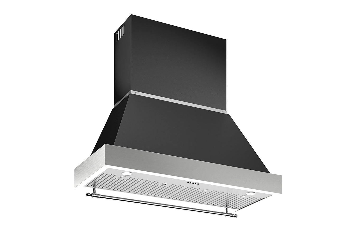 Bertazzoni Heritage 120cm Wall Mounted Chimney Hood | KC48HERTNEK120 | Matt Black
