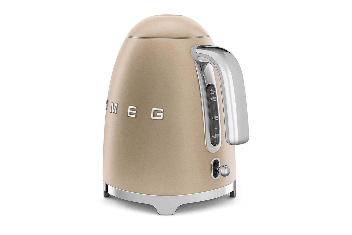Smeg 1.7L 50's Style Electric Kettle | KLF03CHMUK | Champagne