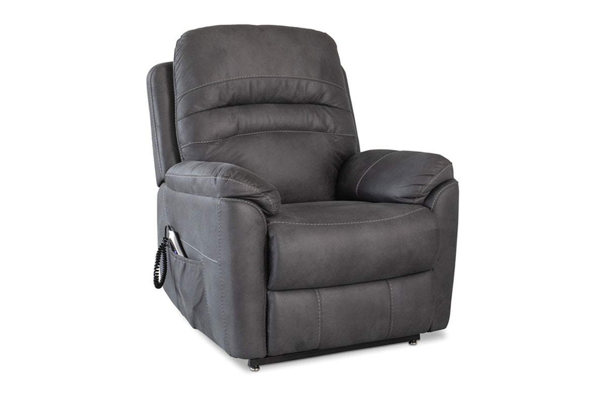 Latie Armchair | Tilt and Lift | Power Recliner | Fabric | Charcoal
