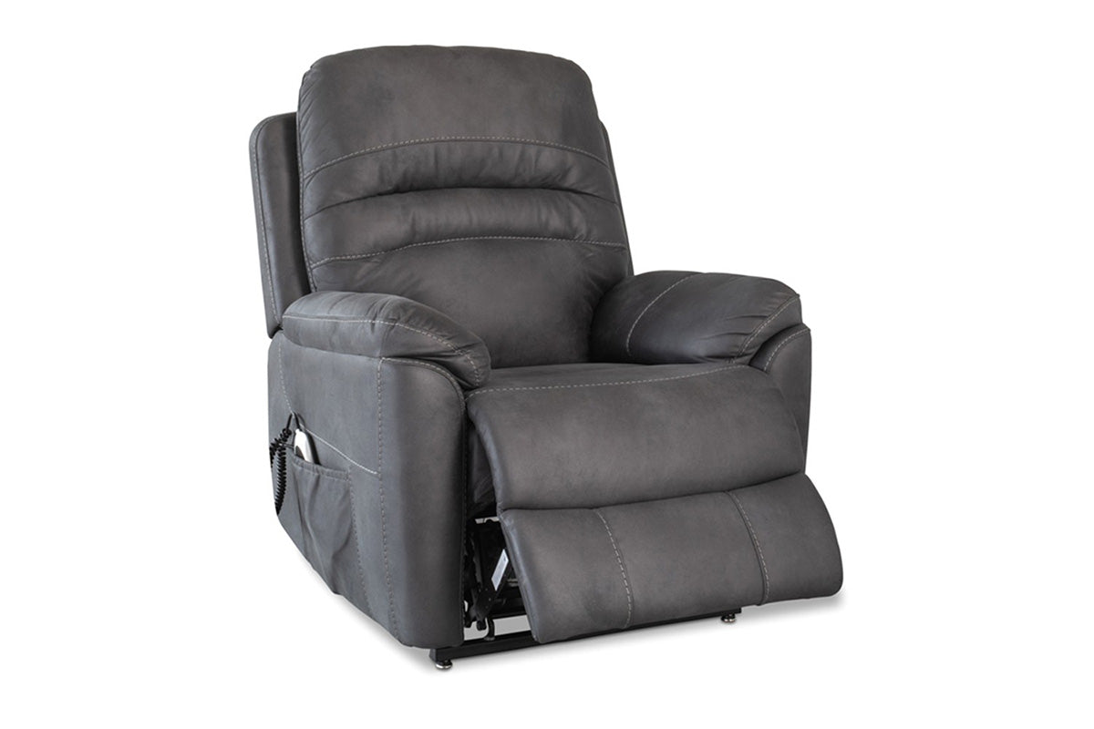 Latie Armchair | Tilt and Lift | Power Recliner | Fabric | Charcoal