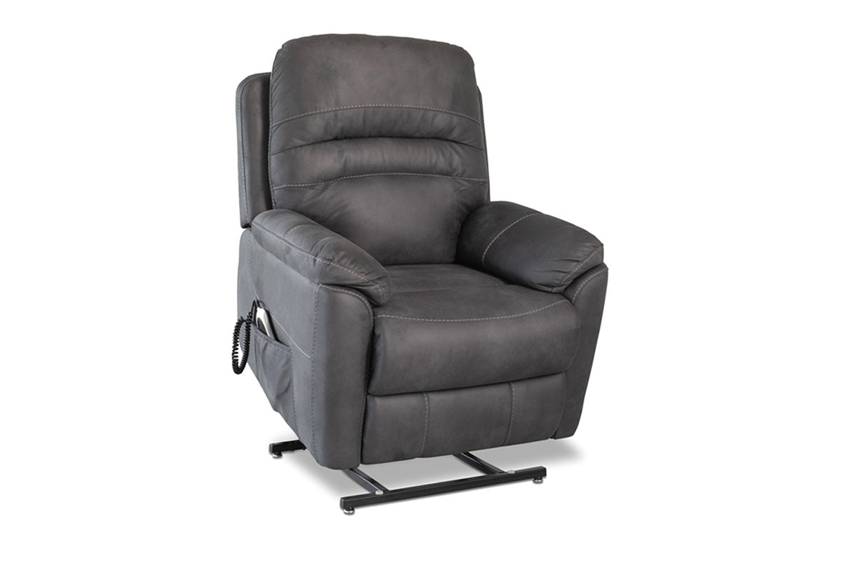 Latie Armchair | Tilt and Lift | Power Recliner | Fabric | Charcoal