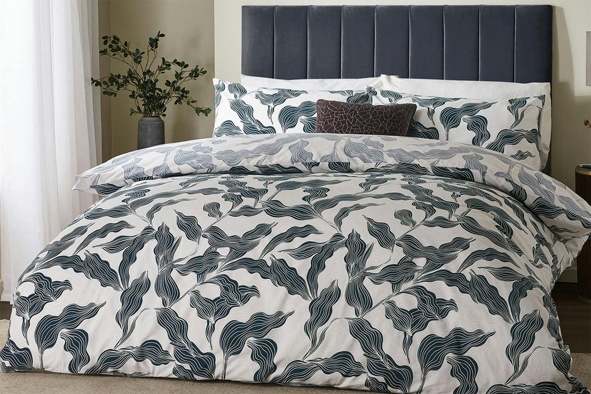 Hoem | Lauro Polycotton Duvet Cover Set | Dusk | Double