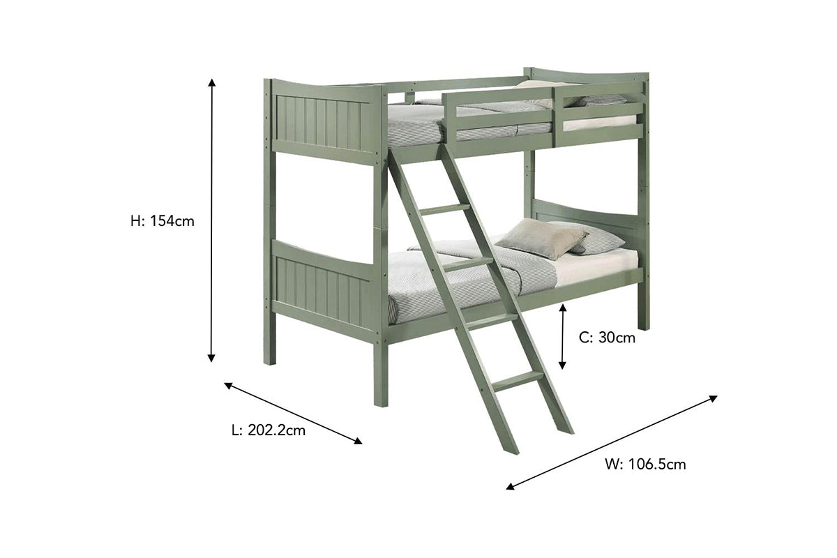 Laurel Bunk Bed | Green