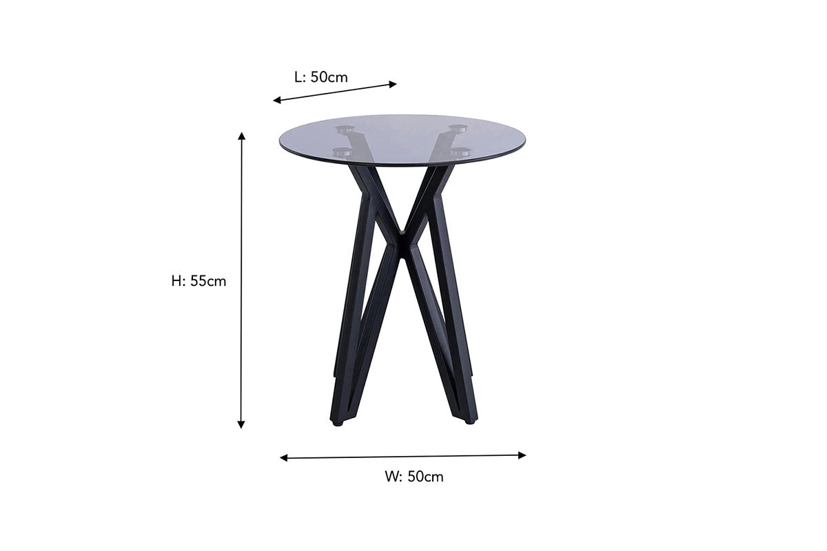 Ayla Lamp Table | Circular