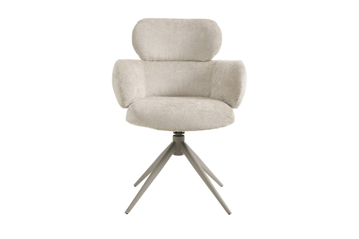 Vera Dining Chair | Swivel | Beige