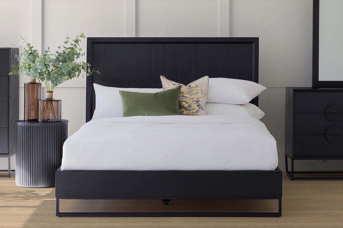 Teca Bed Frame | Super King | 6ft | Black