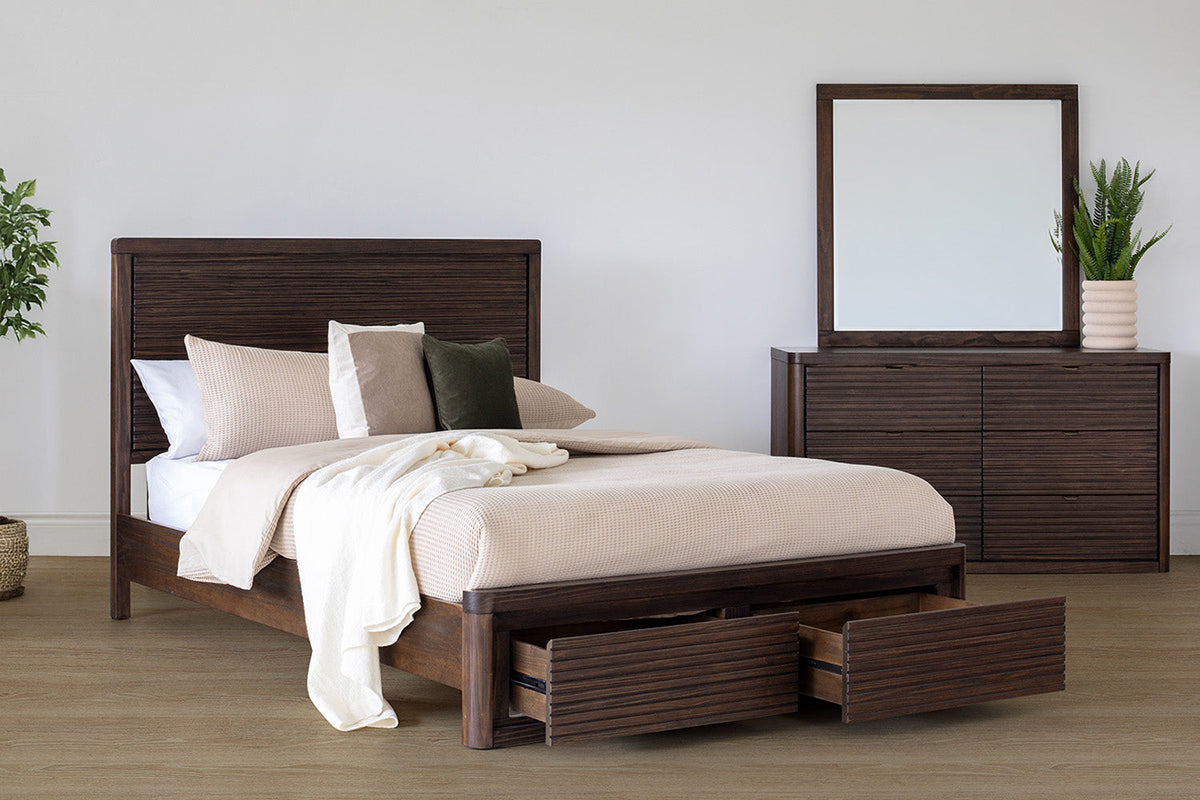 Brunswick Storage Bed Frame | King | 5ft | Deep Brown