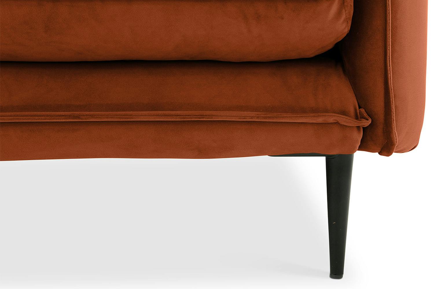 Maeve 3 Seater Sofa | Fabric | Rust