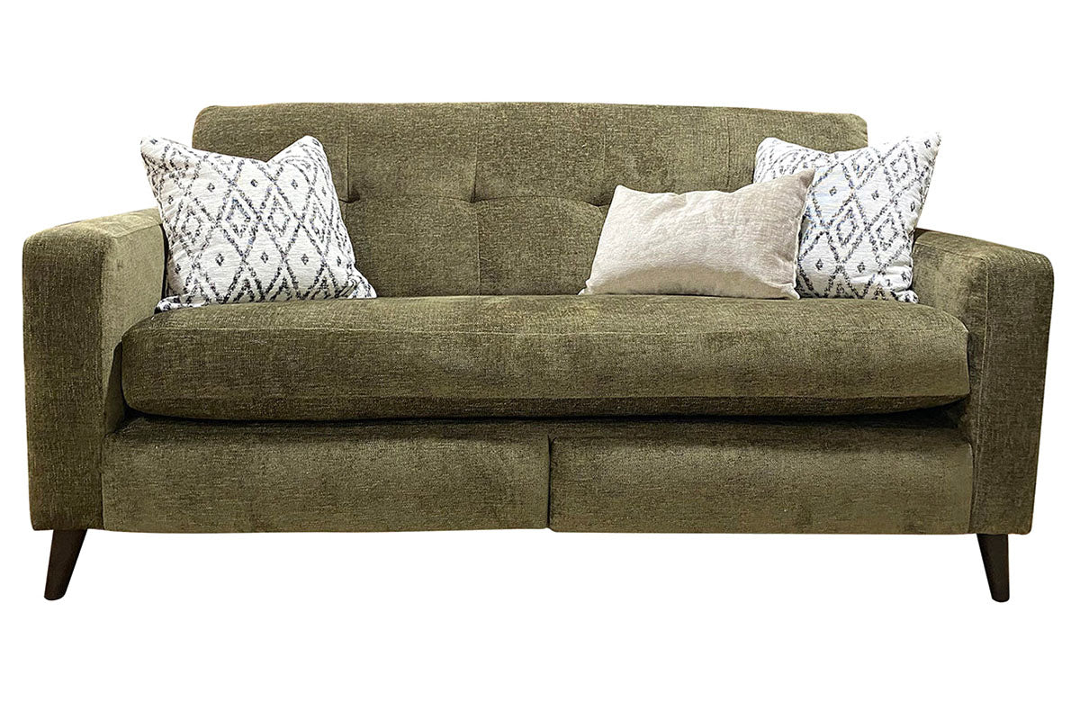 Marie Lounger 3 Seater Sofa | LAF | Power Recliner | Fabric | Olive