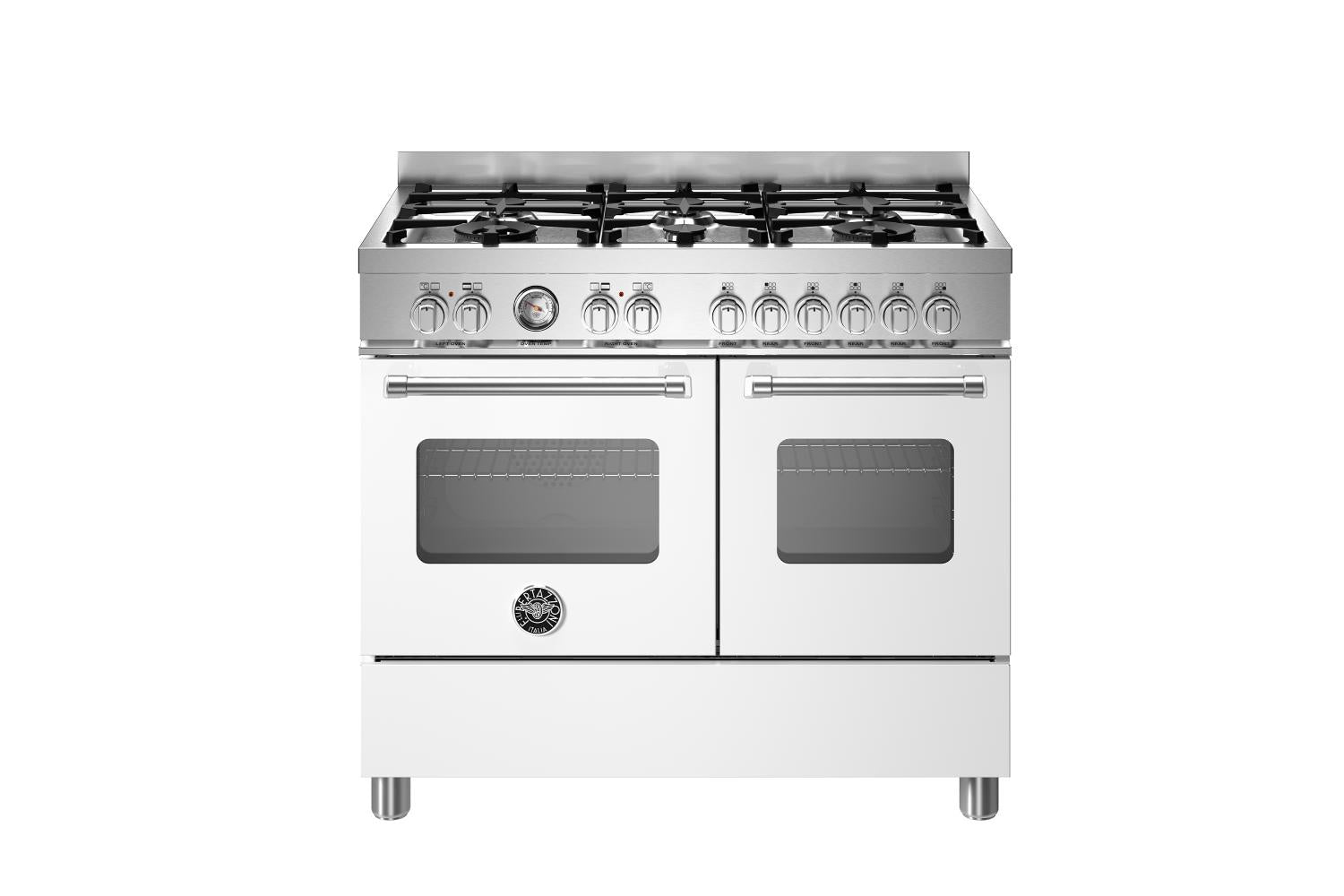 Bertazzoni 100cm Master Series Freestanding Dual Fuel Range Cooker | MAS106L2EBIC | White