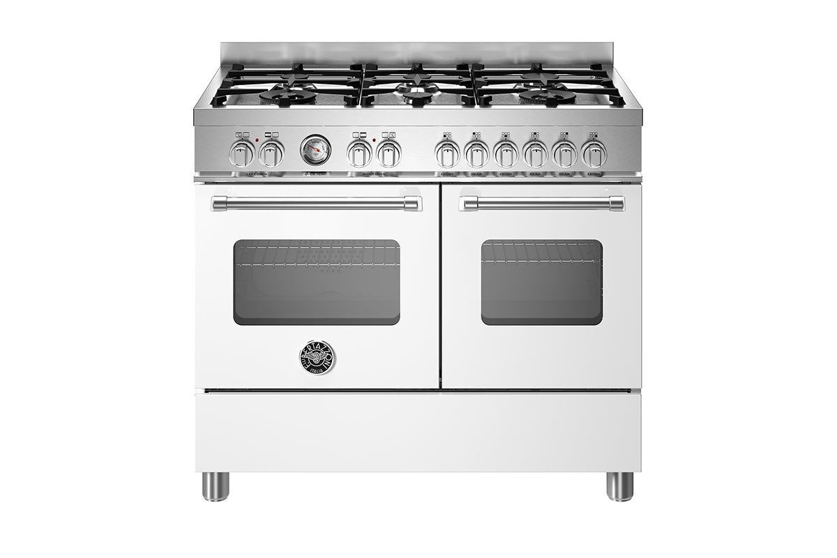 Bertazzoni Master Series 100cm Freestanding Dual Fuel Range Cooker | MAS106L2EBIC | White