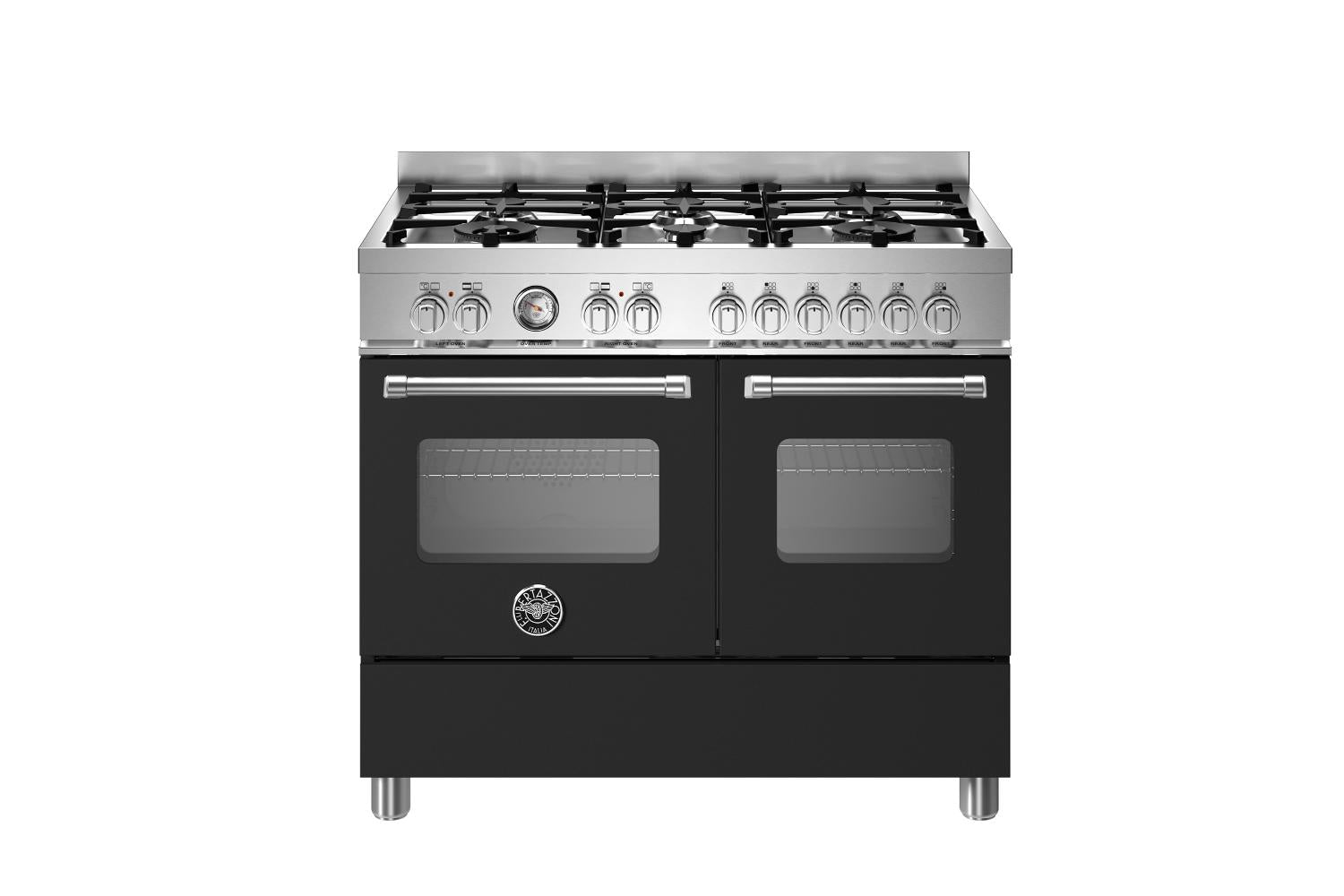 Bertazzoni 100cm Master Series Freestanding Dual Fuel Range Cooker | MAS106L2ENEC | Black