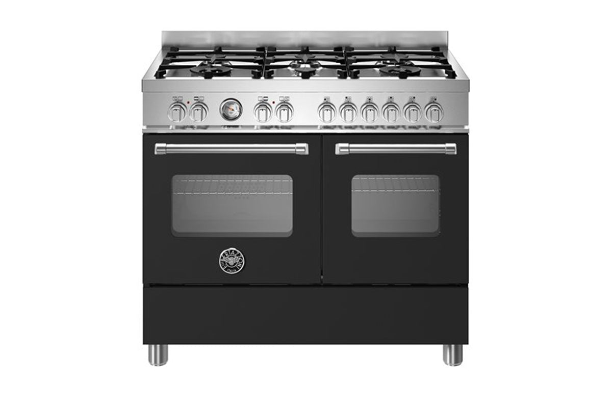 Bertazzoni Master Series 100cm Freestanding Dual Fuel Range Cooker | MAS106L2ENEC | Black