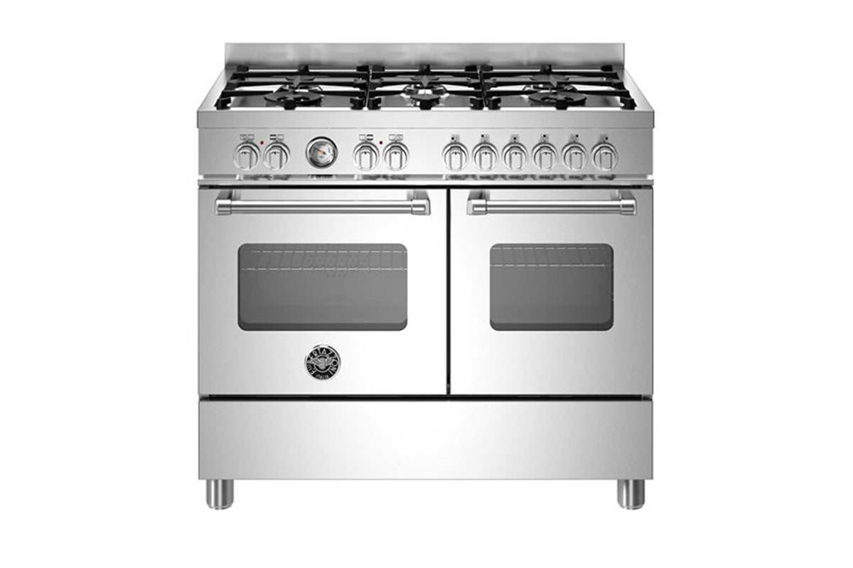 Bertazzoni Master Series 100cm Freestanding Dual Fuel Range Cooker | MAS106L2EXC | Stainless Steel