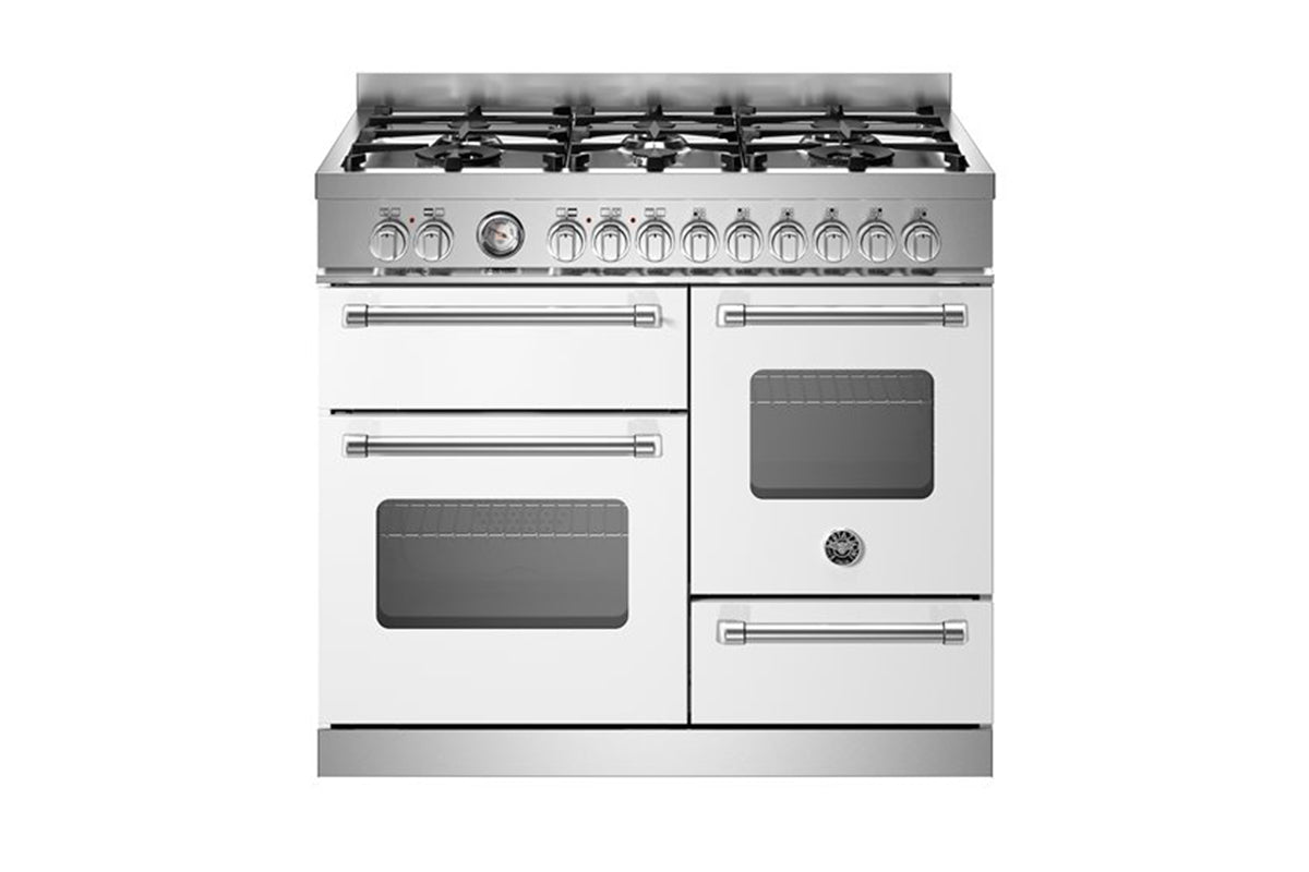 Bertazzoni Master Series 100cm Freestanding Dual Fuel Range Cooker | MAS106L3EBIC | White